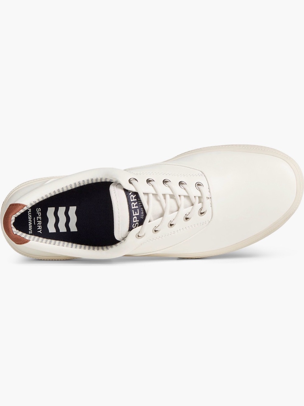 Sperry Men’s White Casual Leather Boat Sneaker